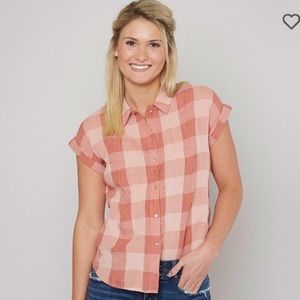 Lucky brand plaid shirt in size small
